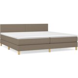 The Living Store Box spring postelja z vzmetnico taupe 200x200 cm blago - Box Spring Postelja, (21503841) | Shoptok.si