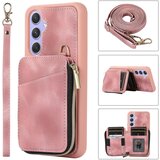 INORCO Za Samsung Galaxy A14 5G/4G usnjena torbica za telefon TPU, torba za kartico z zadrgo, ovitek za telefon s stojalom in trakovi, (22035614) Cene