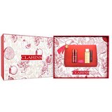 Clarins Total Eye Lift Collection darilni set krema za okoli oči Total Eye Lift 15 ml + čistilno olje Total Cleansing Oil 50 ml + maskara Wonder Perfect 4D 3 ml 01 Perfect Black + kozmetična torbica za ženske | Shoptok.si