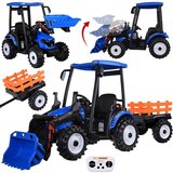 Traktor bager AKU s prikolicom plavi | shoptok.hr