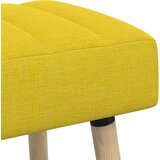  Klupa s utorima Svijetlo žuta 110 x 40 x 46 cm Tkanina | shoptok.hr