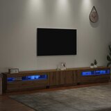 TV ormarić s LED svjetlima Artisan hrast 300x35x40 cm | shoptok.hr