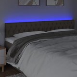  LED uzglavlje smeđesivo 180 x 7 x 78/88 cm od tkanine | Eponuda.ba