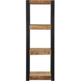 Maison Chic Stenska polica - Viseča Polica 35x35x100 cm Masivni neobdelan les Mango, (21793858) | Shoptok.si