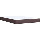 vidaXL Box spring postelja z vzmetnico temno rjava 160x200 cm blago, (21308831) | Shoptok.si