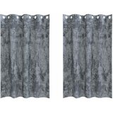  Baršunaste zavjese 2 pcs Srebrno Siva 175 x 140 cm Baršun | shoptok.hr