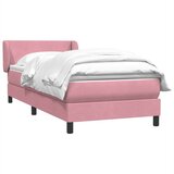 Box spring krevet s madracem ružičasti 80 x 220 cm baršunasti | shoptok.hr