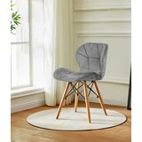 Modern Home Set od 4 baršunaste stolice za blagovaonicu i dnevni boravak - sive | shoptok.hr