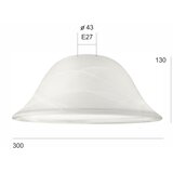  Zamensko staklo SFERA E27 130x300 mm belo | Eponuda.com