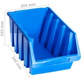  Složive kutije za pohranu 14 kom plave plastične | shoptok.hr