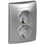 SEDNA Utičnica dvostr. 16A 250V zašt., ALU | Eponuda.ba
