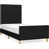  Okvir za krevet bez madraca crni 100x200 cm od tkanine | shoptok.hr
