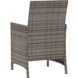  3-dijelni bistro set od poliratana s jastucima sivi | shoptok.hr