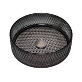 Copen stakleni nadgradni lavabo Ø400x125 crni C-15-002 | ePonuda.com