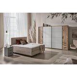 Welnova POSTELJA BOXSPRING 180 cm x 200 cm , tekstil bež | Shoptok.si