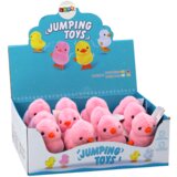 Lean_Toys Jumping Chicken Wind-Up Plišasta igračka Dekoracija roza | Shoptok.si