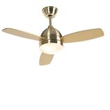 QAZQA Stropni ventilator medenina z daljinskim upravljalnikom - Rotar Cene
