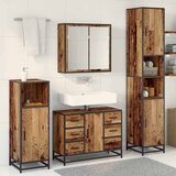  Set namještaja za kupaonicu 3 kom. Staro drvo 80 x 33 x 60 cm | shoptok.hr