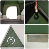  Kabinski šator s krovom Zelena i bijela 333 x 317 x 194 cm | shoptok.hr