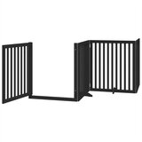 vidaXL Vrata za pse s vratašcima 10 panela sklopiva 800 cm drvo topole | shoptok.hr