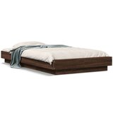vidaXL Okvir za krevet s LED svjetlima boja hrasta 90 x 200 cm drveni | shoptok.hr