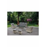 Hanah home baštenska garnitura rondi dark grey honey Cene