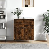 vidaXL Komoda boja dimljenog hrasta 60 x 35 x 70 cm konstruirano drvo Cijene