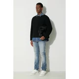 424 Vuneni pulover za muškarce, boja: crna, topli, 35M601.236554