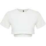 Trendyol Ženska majica Thmss24Ts00001, Bela Cene