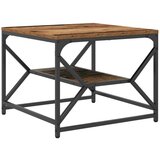 vidaXL Stari les Trden predelan les in kovina 51 x 50 x 40 cm | Shoptok.si
