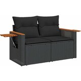  8-dijelni set vrtnih sofa od poliratana s jastucima crni bagrem | shoptok.hr