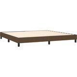  Krevet s oprugama i madracem tamnosmeđi 200x200 cm od tkanine | shoptok.hr