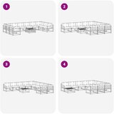  Set vanjskih sofa 11 kom. Bijela i antracit | shoptok.hr