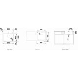 Blanco ANDANO 500-IF/A, svilnat lesk 525245 + SIFON | Shoptok.si