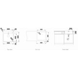 Blanco sudoper ANDANO 500-IF/A InFino INOX 18/10, s dalj. upr. PushControl | shoptok.hr