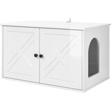  Mačja Kuća Sjajno bijelo 85 x 55 x 50 cm Konstruirano drvo | shoptok.hr
