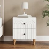  Noćni ormar s ladicama Bijela visokog sjaja 43 x 34,5 x 48 cm | Eponuda.com