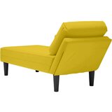  Počivaljka od baršun s jastukom i rukonaslonom žuta | shoptok.hr