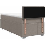  Boxspring krevet s madracem Sivosmeđa 100 x 200 cm Tkanina | shoptok.hr