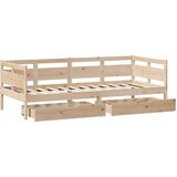 vidaXL Dnevni krevet s ladicama bez madraca 80x200 cm masivno drvo | shoptok.hr