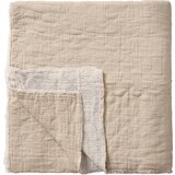 IB Laursen Odeja s karo vezenjem - Natural / Off White Cene