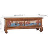 TV ormarić 110 x 35 x 40 cm od obnovljene tikovine | shoptok.hr