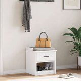 vidaXL klop v preddverju "SANDNES" bela 45x40x50 cm masivni les bor | Shoptok.si
