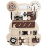  Sensory Manipulative Board Teddy Bear Wooden 14 El | shoptok.hr