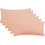  Presvlaka za jastuk 6 pcs HEERLEN Ružičasta 40 x 80 cm Bouclé - Ružičasta 40 x 80 cm 6 | shoptok.hr