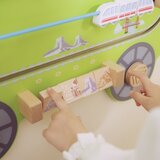 Viga drvena senzorna i manipulativna ploča za edu vlak | shoptok.hr