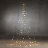 SET ZA UKRAŠAVANJE JELKE KLASIČNO BELI 672 LED IP44 8 FUNKCIJA KONTROLER SA TAJMEROM - L210CM