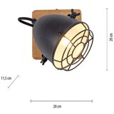 LEUCHTEN DIREKT 15171-18 - Zidna spot svetiljka BEETLE 1xE14/10W/230V | Eponuda.com