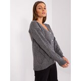 RUE PARIS Sweater-LC-SW-A10-1.19P-Dark Grey | Shoptok.si