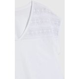Marisse White Short-Sleeved Blouse | ePonuda.com